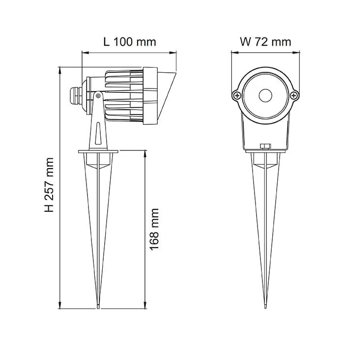 SAL Outdoor LED Spike Light SL7266 6W - Image 3