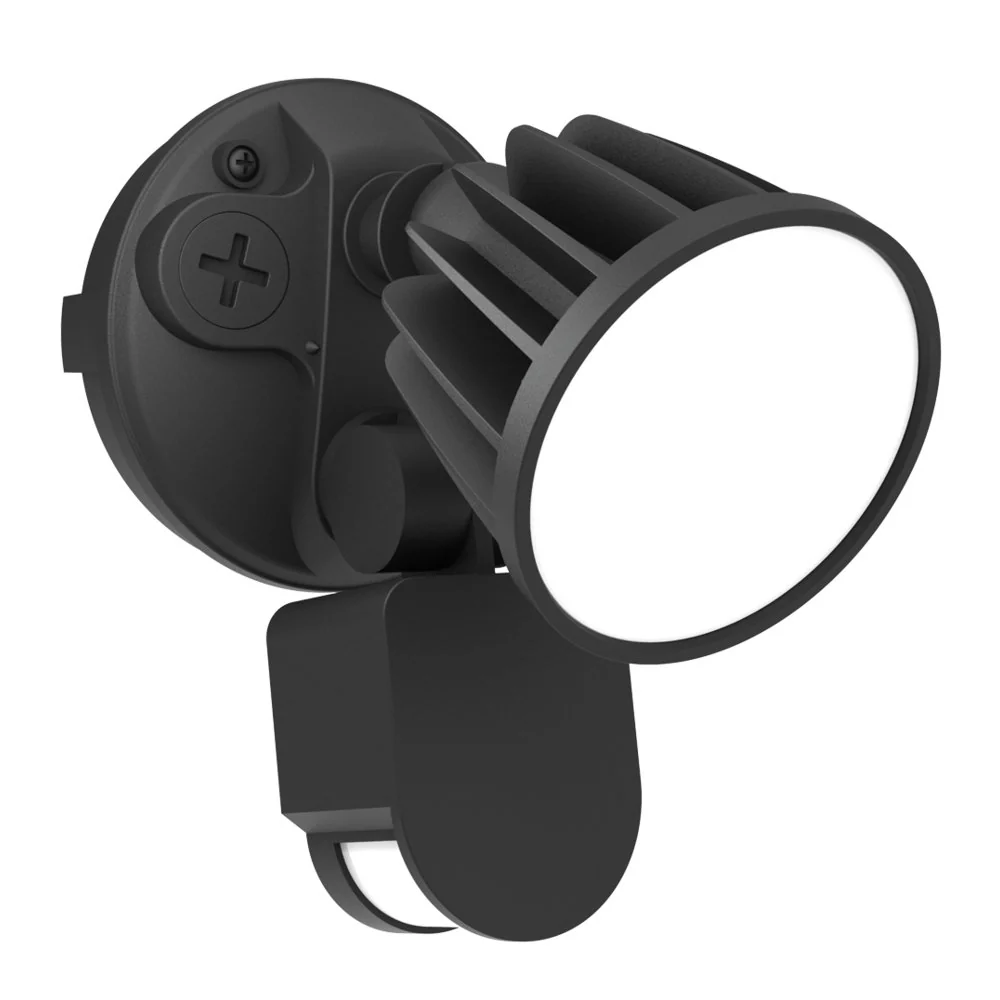 SAL SES7080/1TC-BK | Stargem III Single 15W LED Floodlight Tri-Colour with PIR Sensor Black