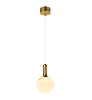 SATURN Spanish Marble Pendant Light in Brass or Black - Image 8