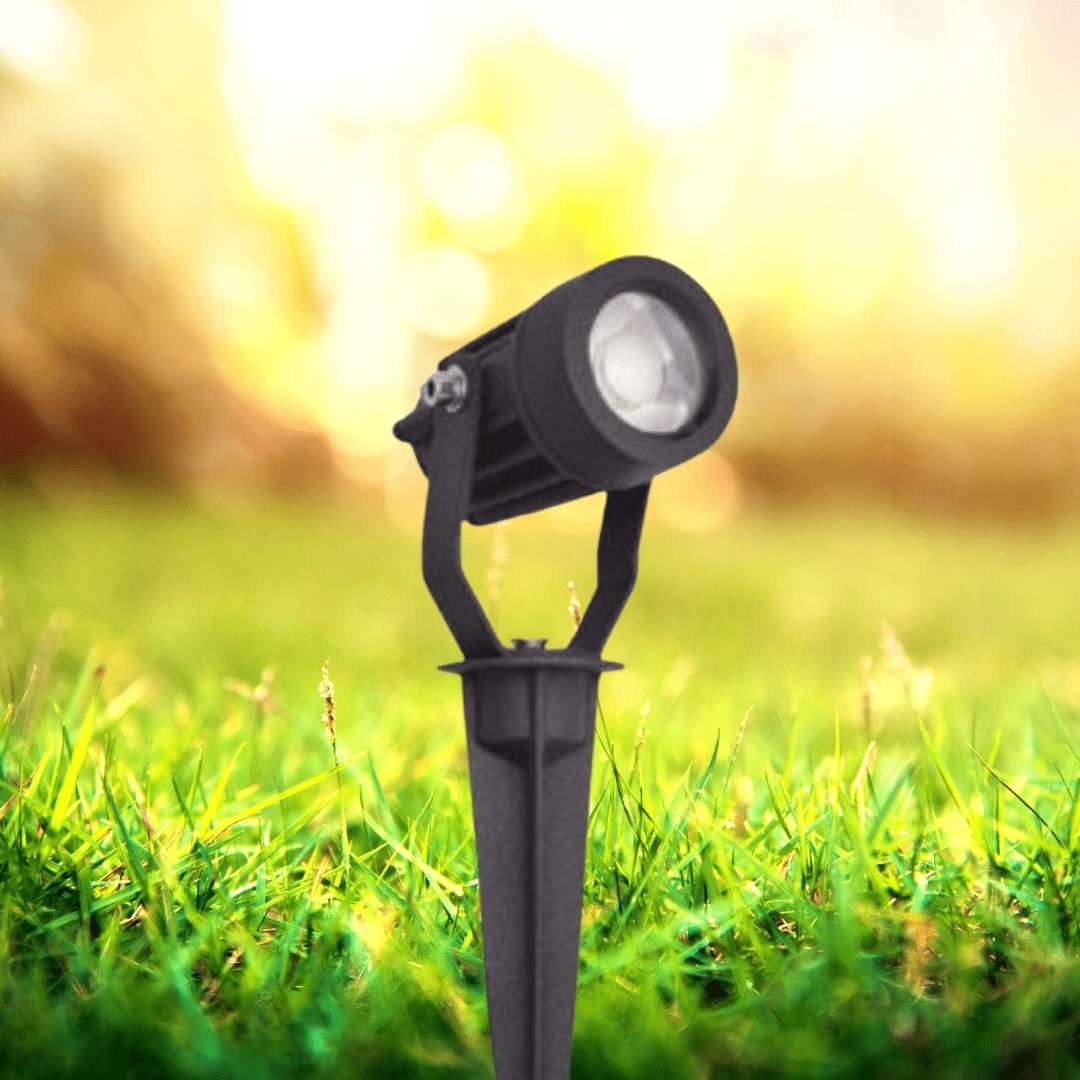 SCENIC Kettle Black Tri-Colour LED Garden Spike - Image 3