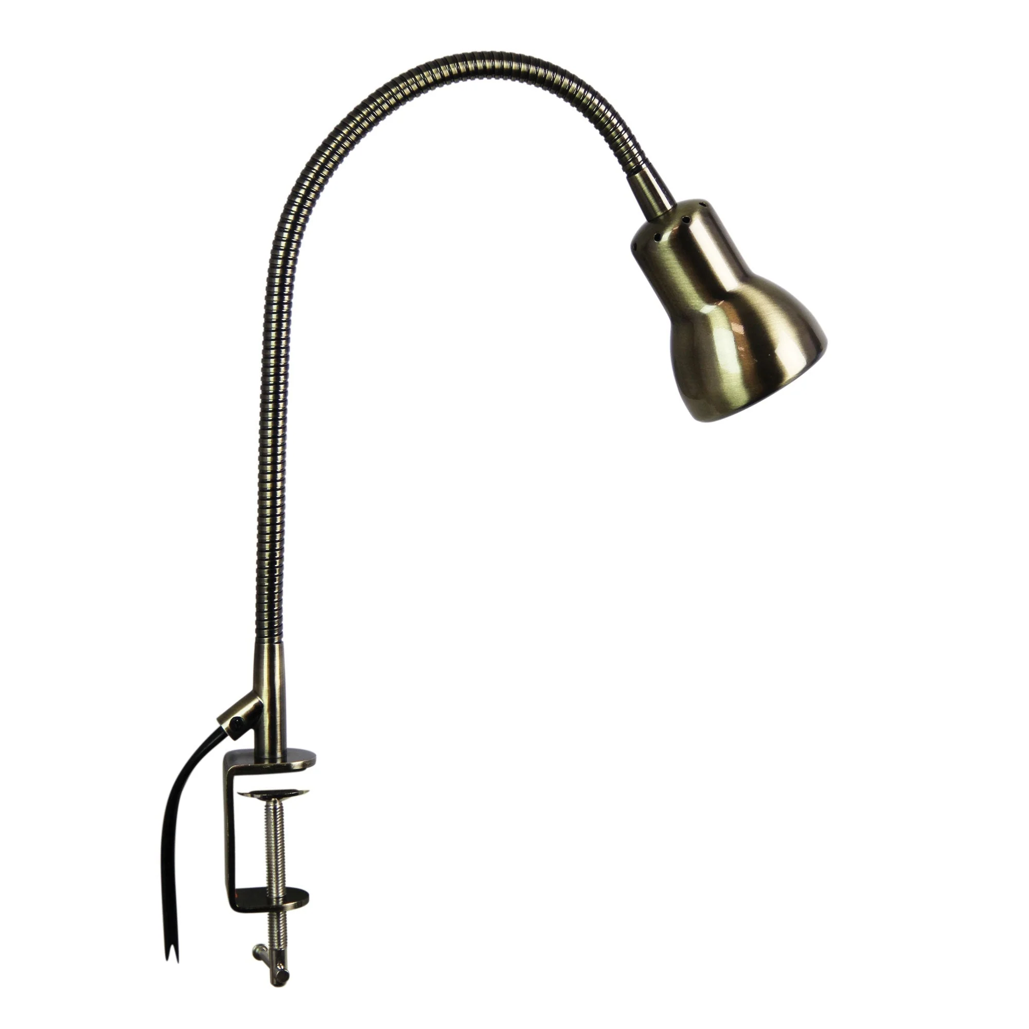 Scope Clamp Lamp Antique Brass - Image 3