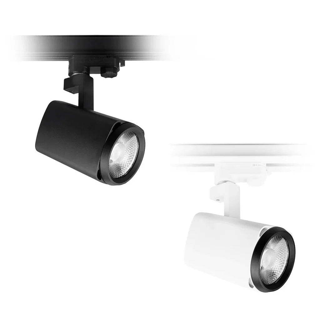 XTI25 25w COB LED Spot Track Light in Black, White or Silver (2700k / 3000k / 4000k / 5000k)
