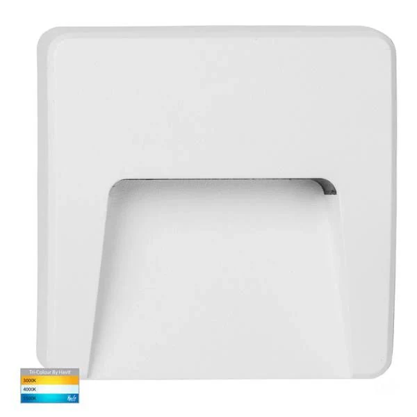 Seefore LED Step Light Tri Colour Square Black/White Havit Lighting - HV3222T - Image 3