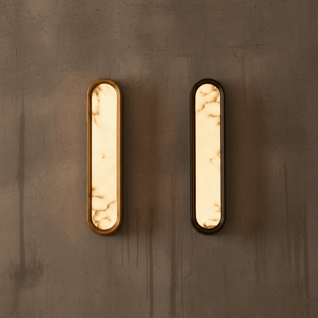 Selento Wall Light Series with Marble Details | Lighting Creations - Image 3