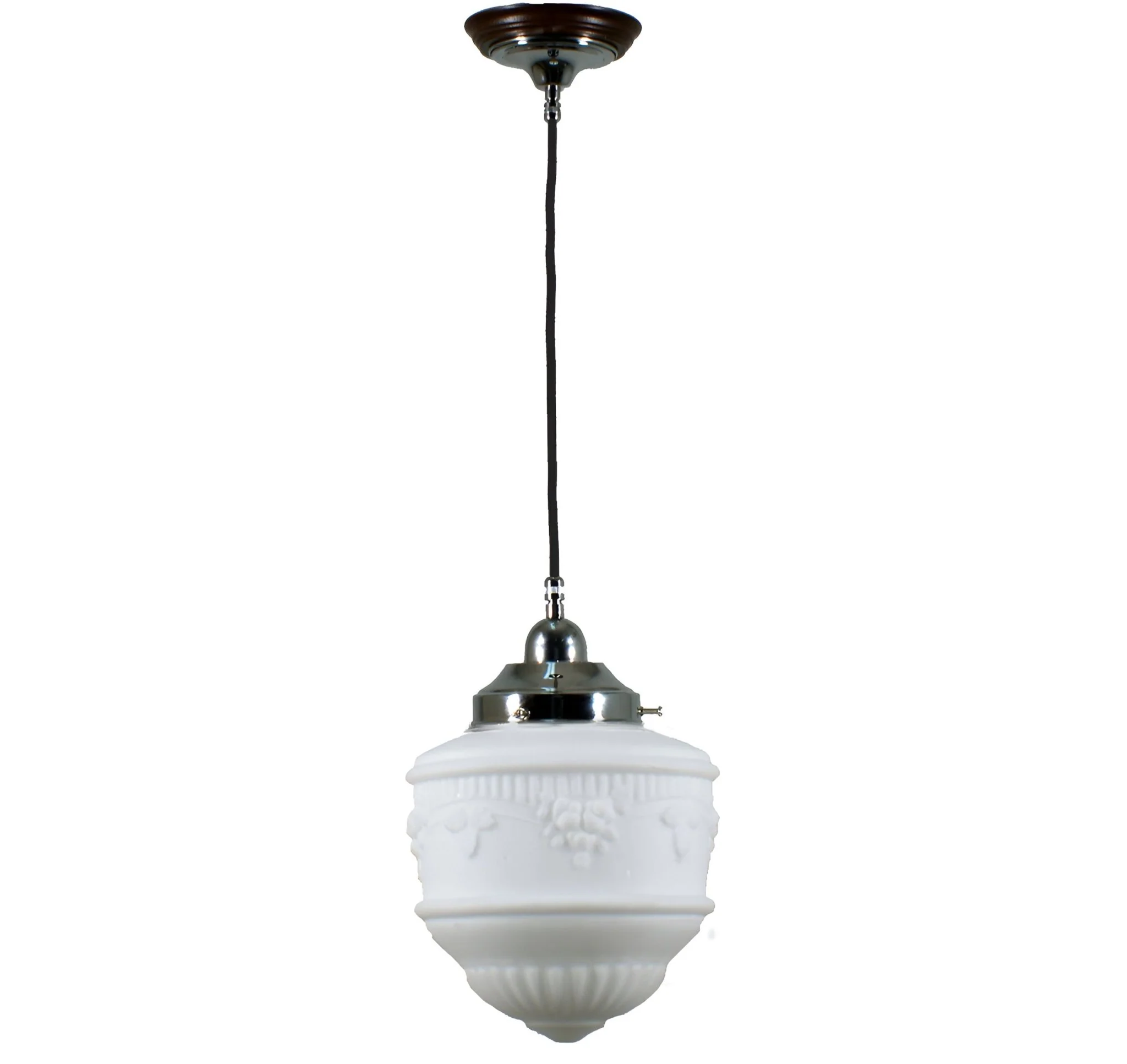 Senator 8" 1 Light CORD Pendant Light - Black/Chrome/Polished Brass - Image 3