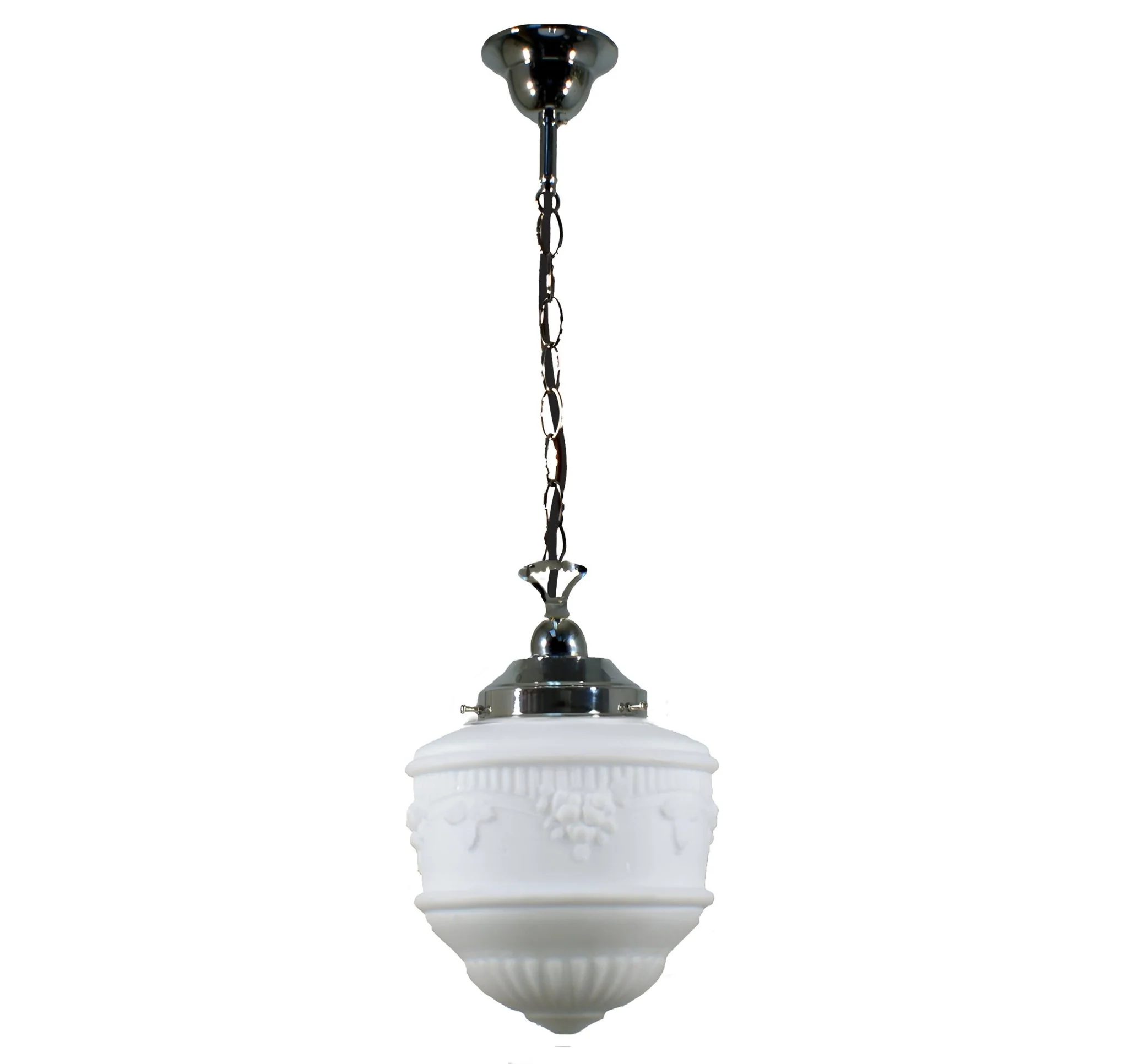 Senator 8" Single CHAIN Pendant Light - Black/Chrome/Polished Brass - Image 3