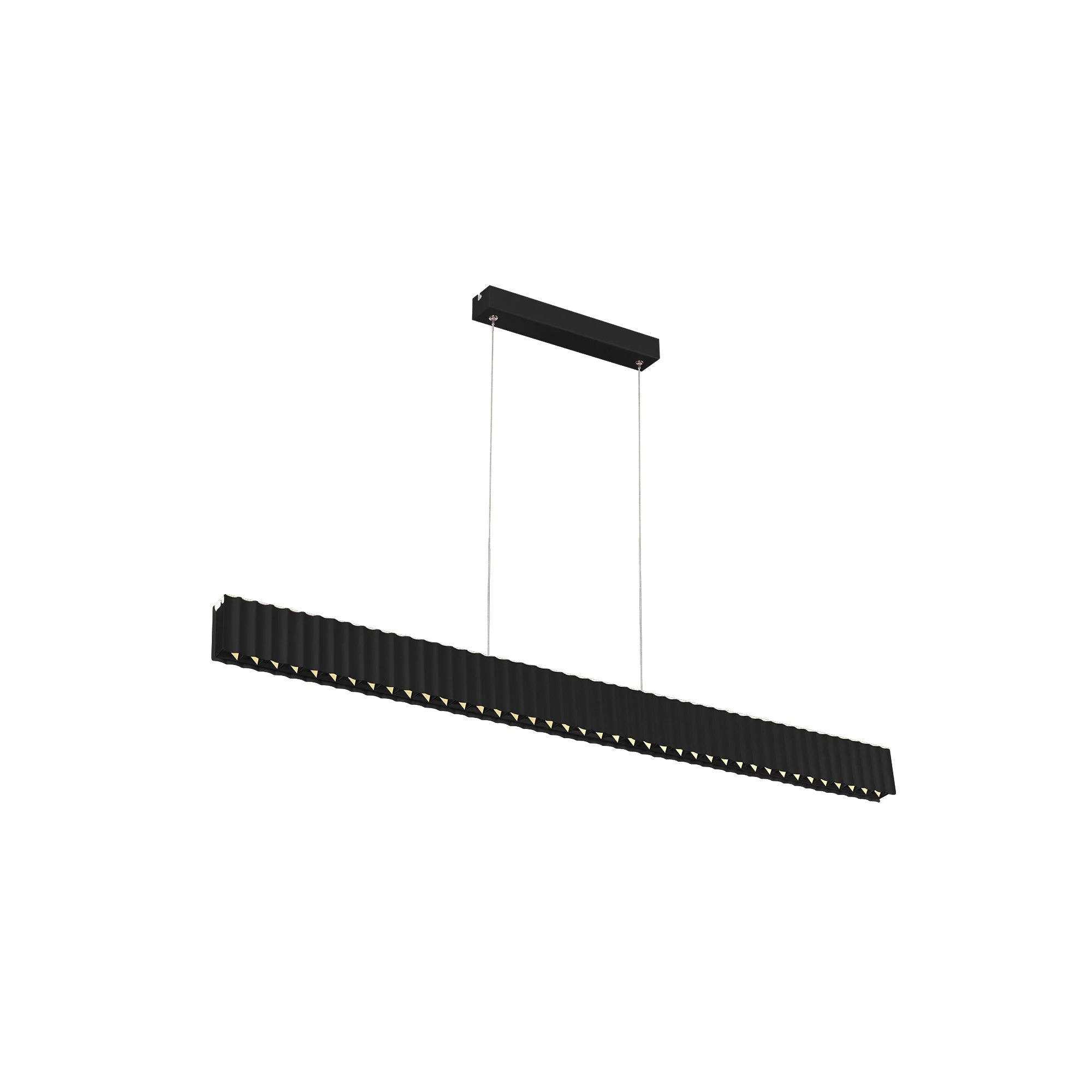 Skyline Brilliance Linear LED Pendant Light 78W 3000K in Black or White or Gold | Lighting Creations - Image 11