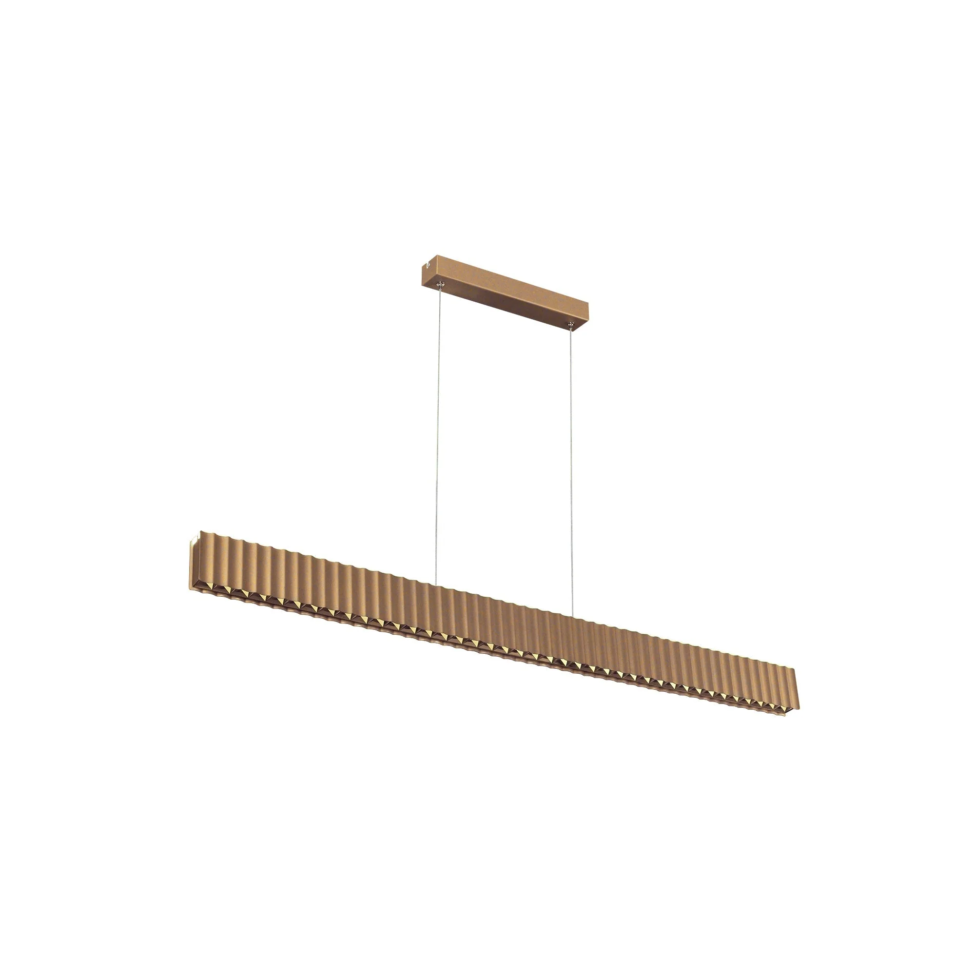 Skyline Brilliance Linear LED Pendant Light 78W 3000K in Black or White or Gold | Lighting Creations - Image 4