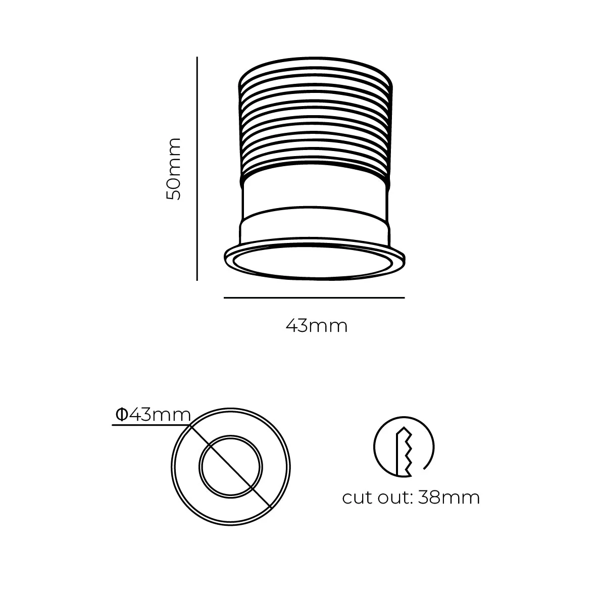 SOLIS COB LED Downlight 3w | Lighting Creations - Image 4
