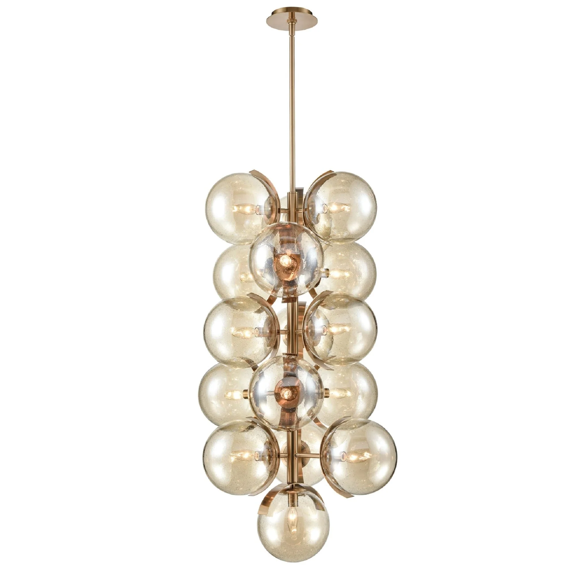 Sophie Pendant Light in Black or Brass | Lighting Creations