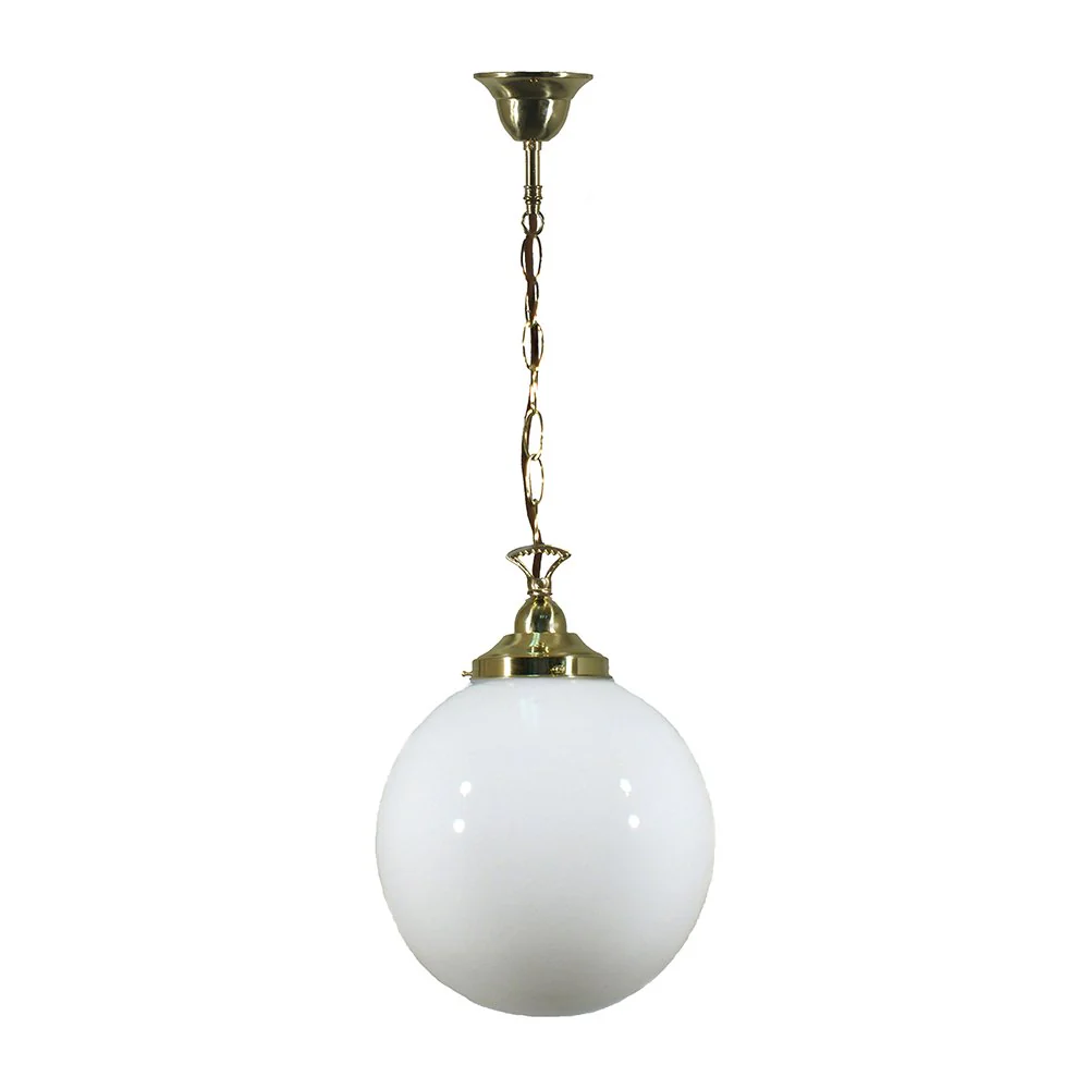 Sphere 10" 1 Light CHAIN Pendant Light - Black/Chrome/Polished Brass - Image 3