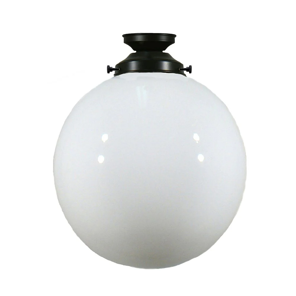 Sphere 6" or 8" or 10" or 12" 1 Light Batten Fix Pendant Light - Black/Chrome/Polished Brass - Image 10
