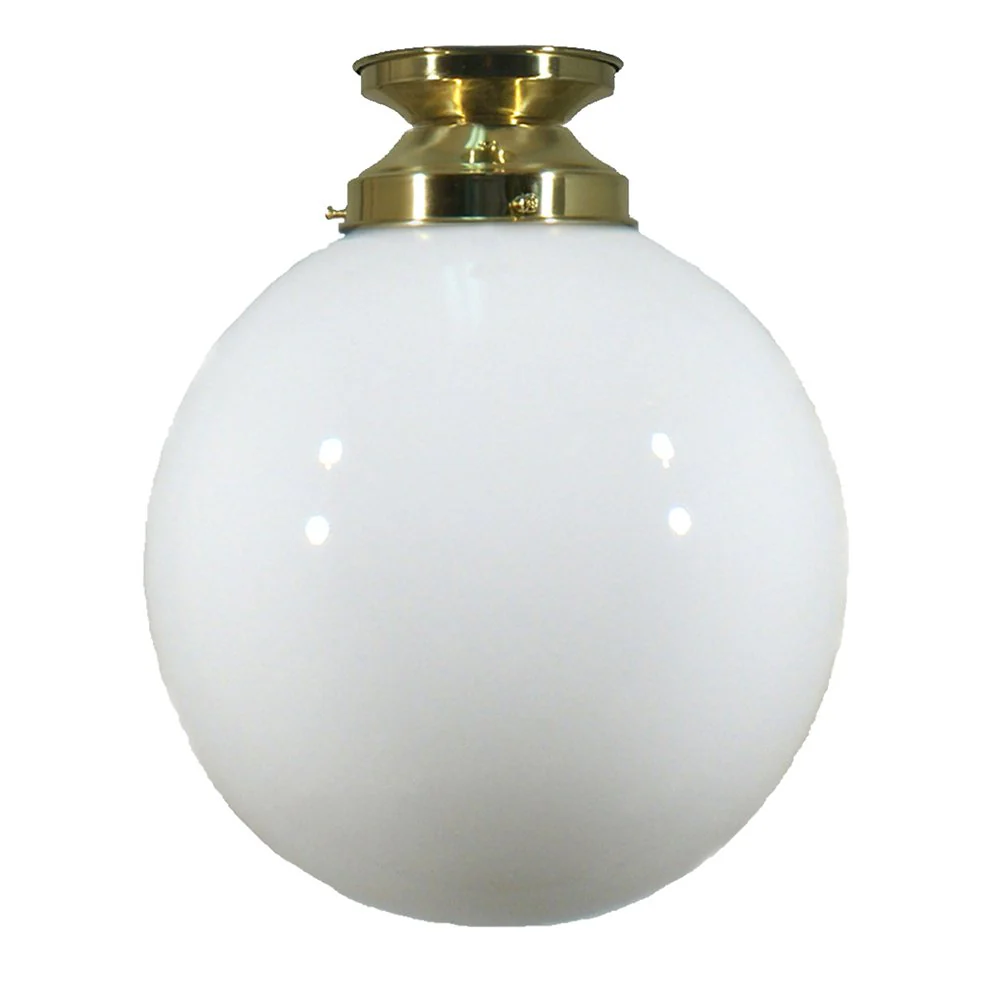 Sphere 6" or 8" or 10" or 12" 1 Light Batten Fix Pendant Light - Black/Chrome/Polished Brass - Image 9