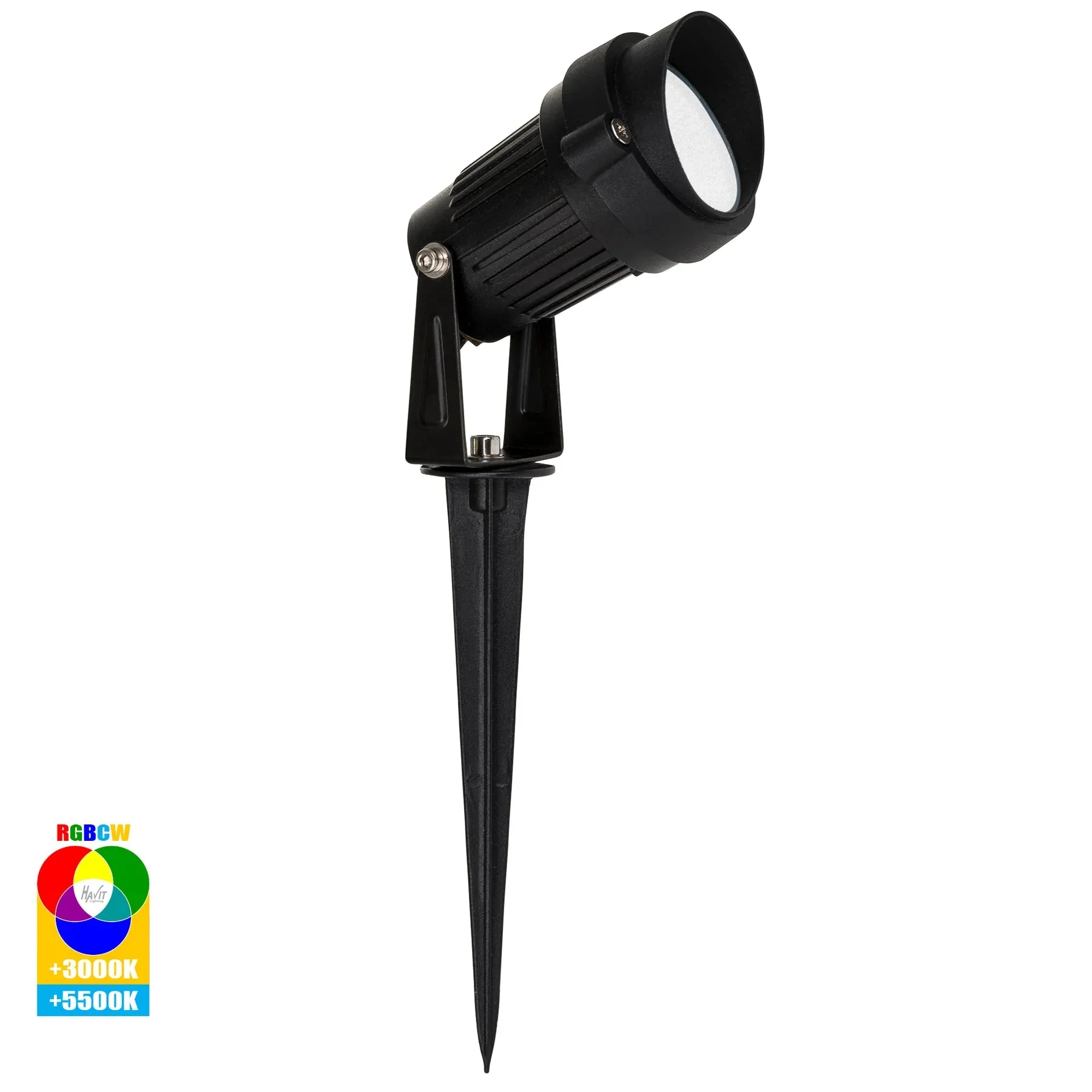 Spitze LED Garden Spike Light Kit RF+WIFI RGBCW in Black Havit Lighting - HV1428RGBCW-KIT - Image 9