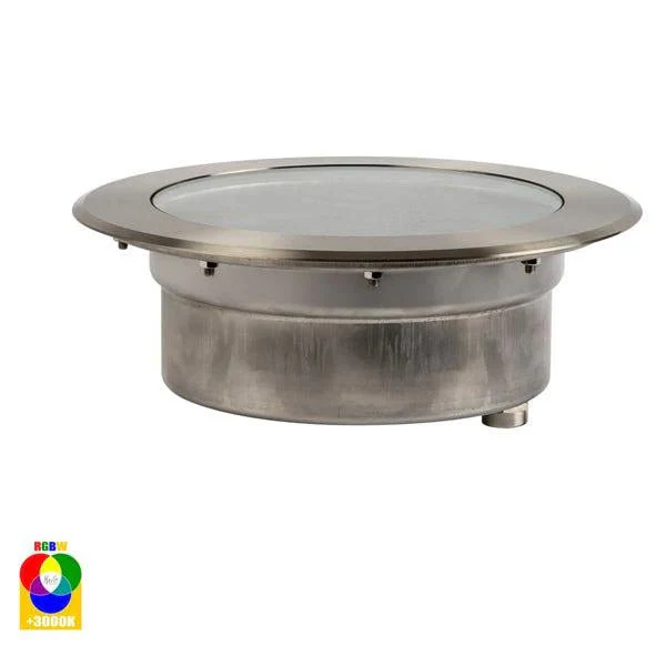 Split LED inground Light 18w RGBW in 316 Stainless Steel Havit Lighting - HV1845RGBW - Image 2
