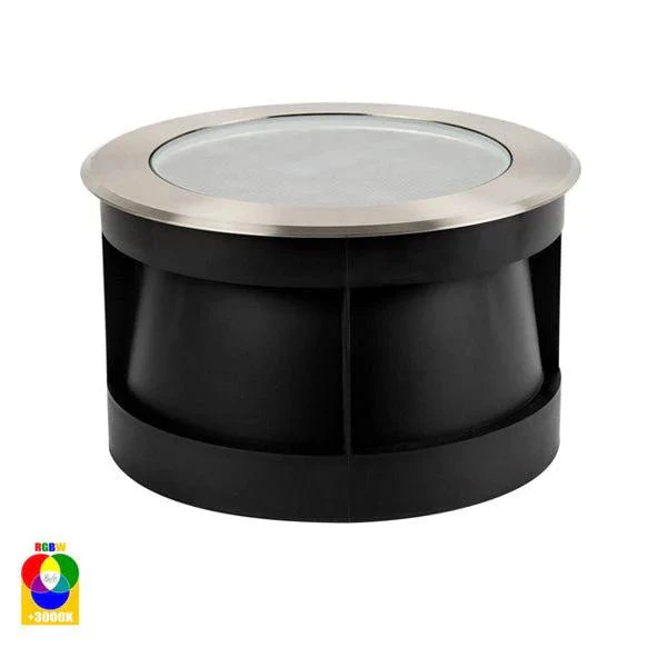 Split LED inground Light 18w RGBW in 316 Stainless Steel Havit Lighting - HV1845RGBW - Image 3