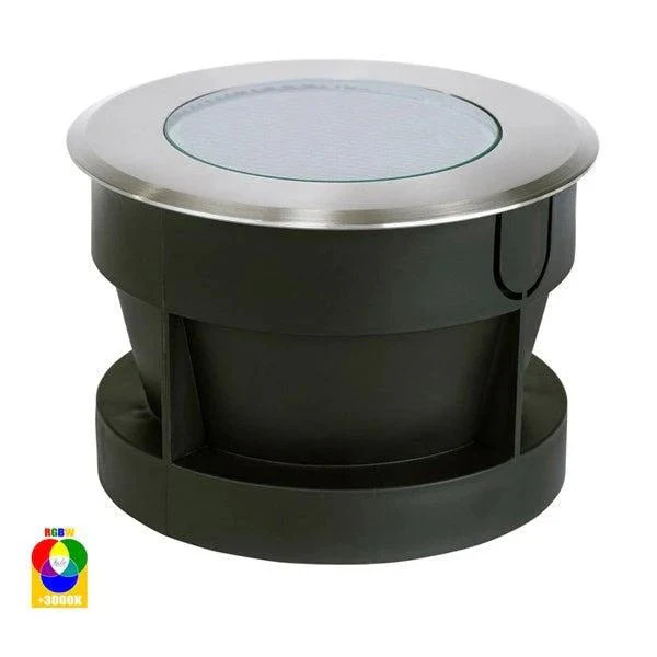 Split LED inground Light 5w RGBW in 316 Stainless Steel Havit Lighting - HV1842RGBW - Image 2