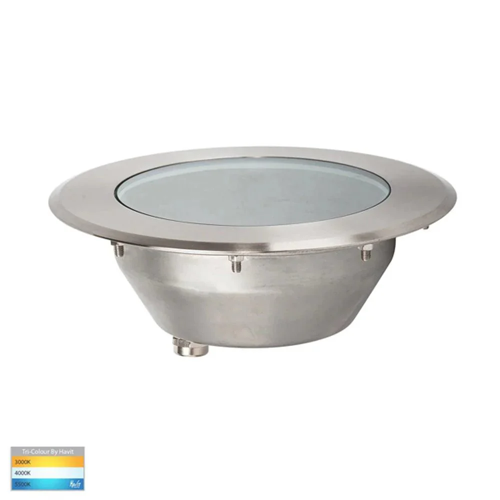 Split LED inground Light CCT 12w 316 Stainless Steel Havit Lighting - HV1843T - Image 3