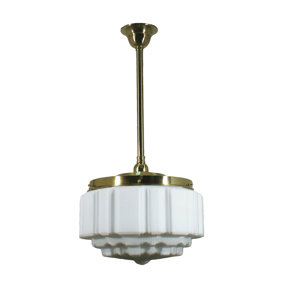St Kilda 14" 1 Light CORD Pendant Light - Black/Chrome/Polished Brass - Image 3
