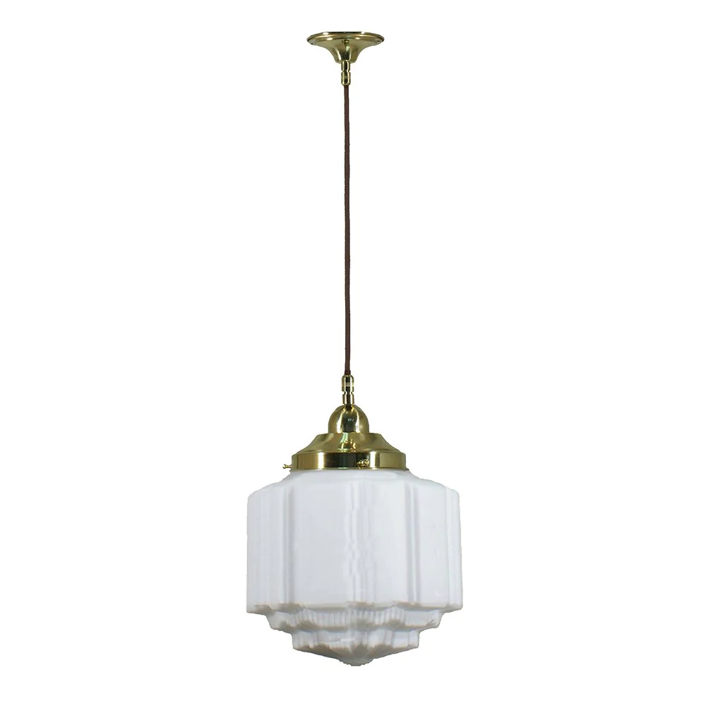 St Kilda 8" 1 Light CORD Pendant Light - Black/Chrome/Polished Brass - Image 3