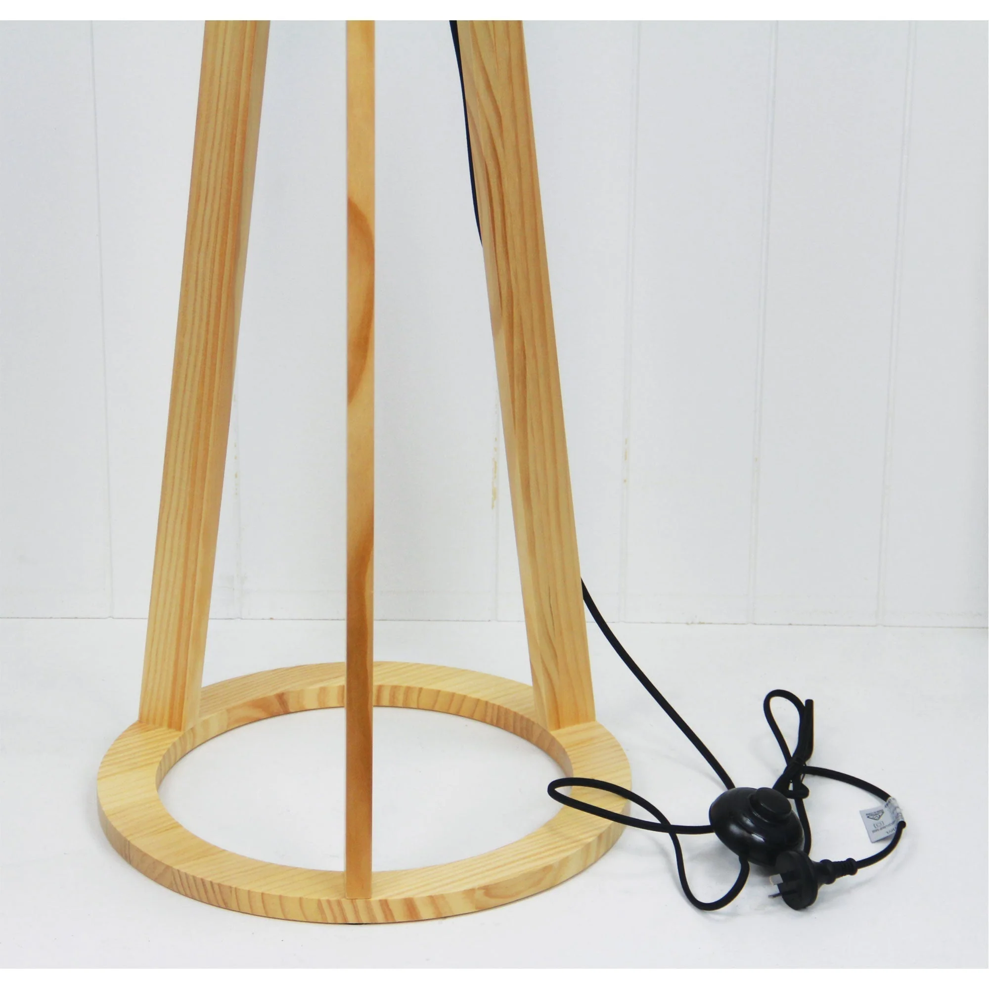 Stabb 1 Light Floor Timber Tripod Lamp Base - OL93283NAT - Image 3