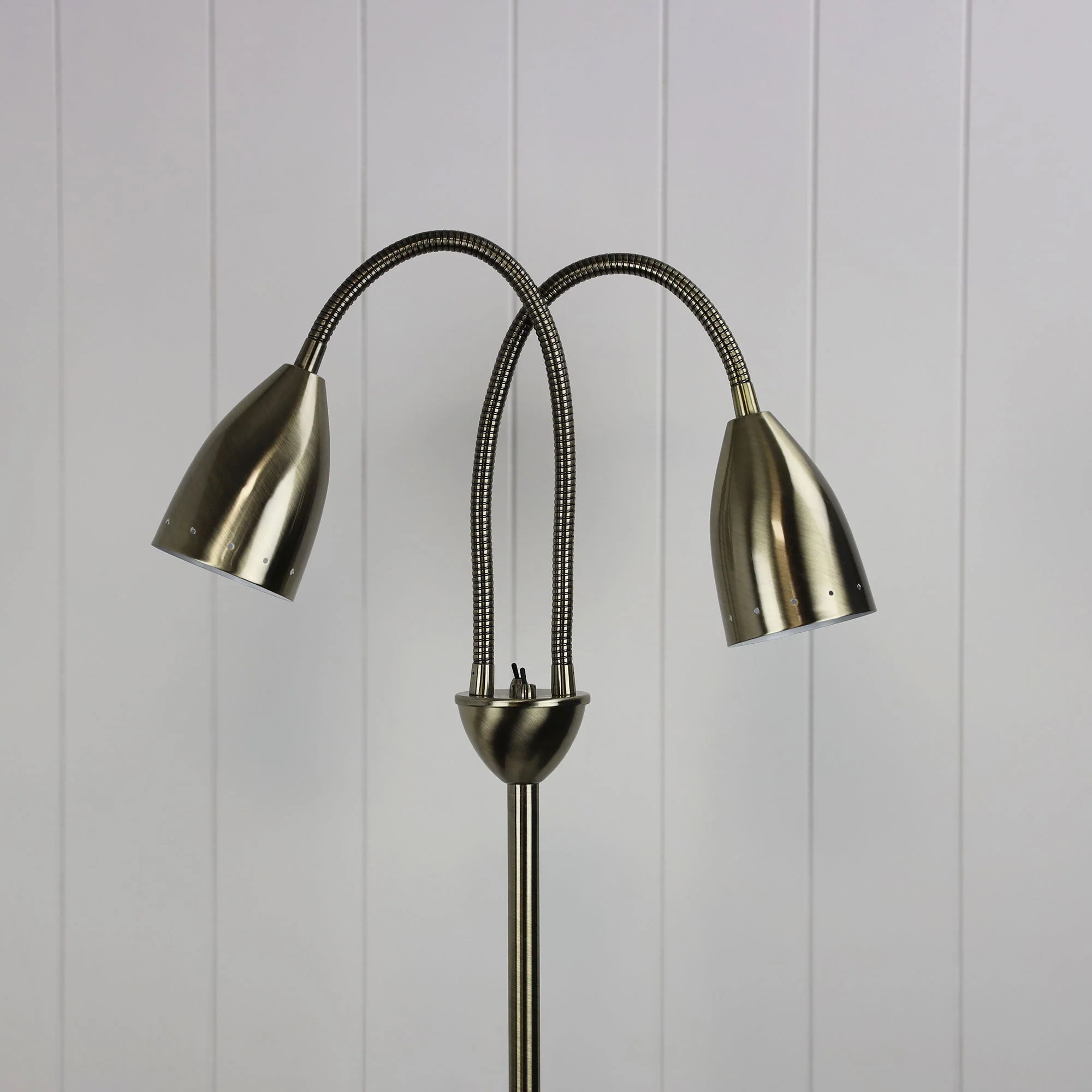 Stan 2 Light Floor Lamp Antique Brass - SL98822AB - Image 3