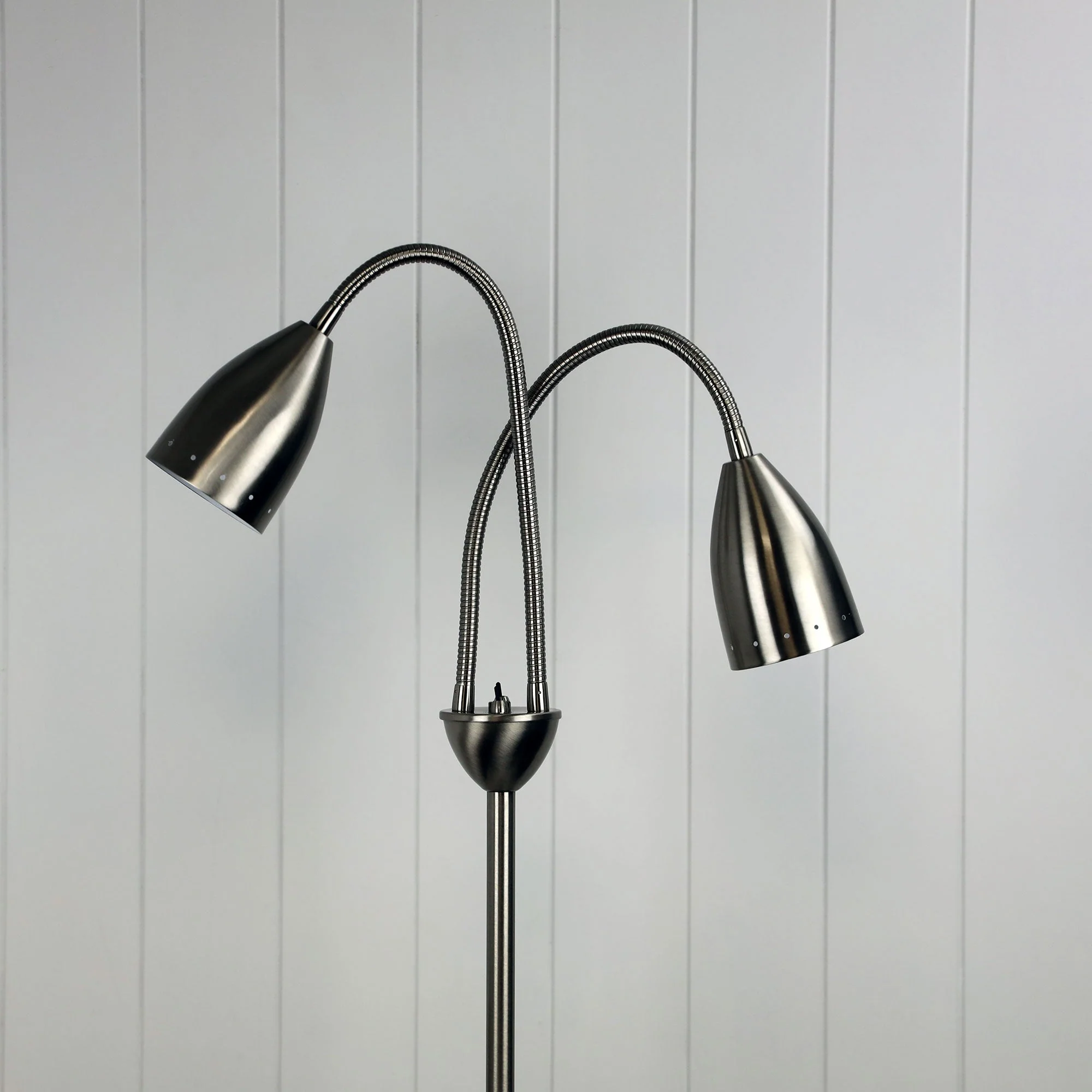 Stan 2 Light Floor Lamp Brushed Chrome - SL98822BC - Image 3
