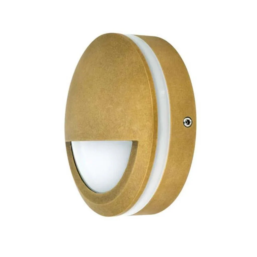 STE Exterior LED Eyelid Step Light 12v/240v 6w in Antique Brass CLA Lighting - PL-STE19, PL-STE20 - Image 3