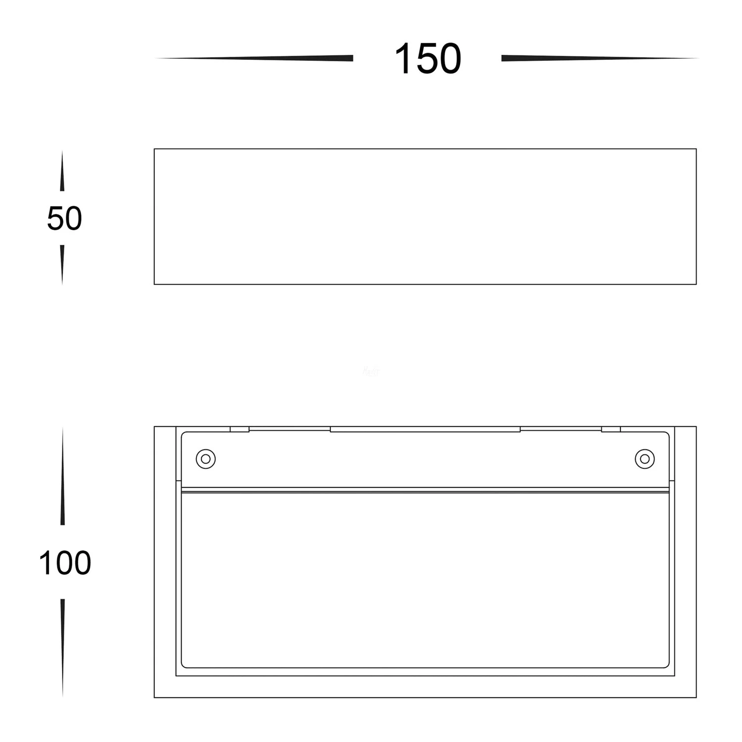 Sunrise Wall Light Plaster 150/200 LED White Havit Lighting - HV8069, HV8070 - Image 3