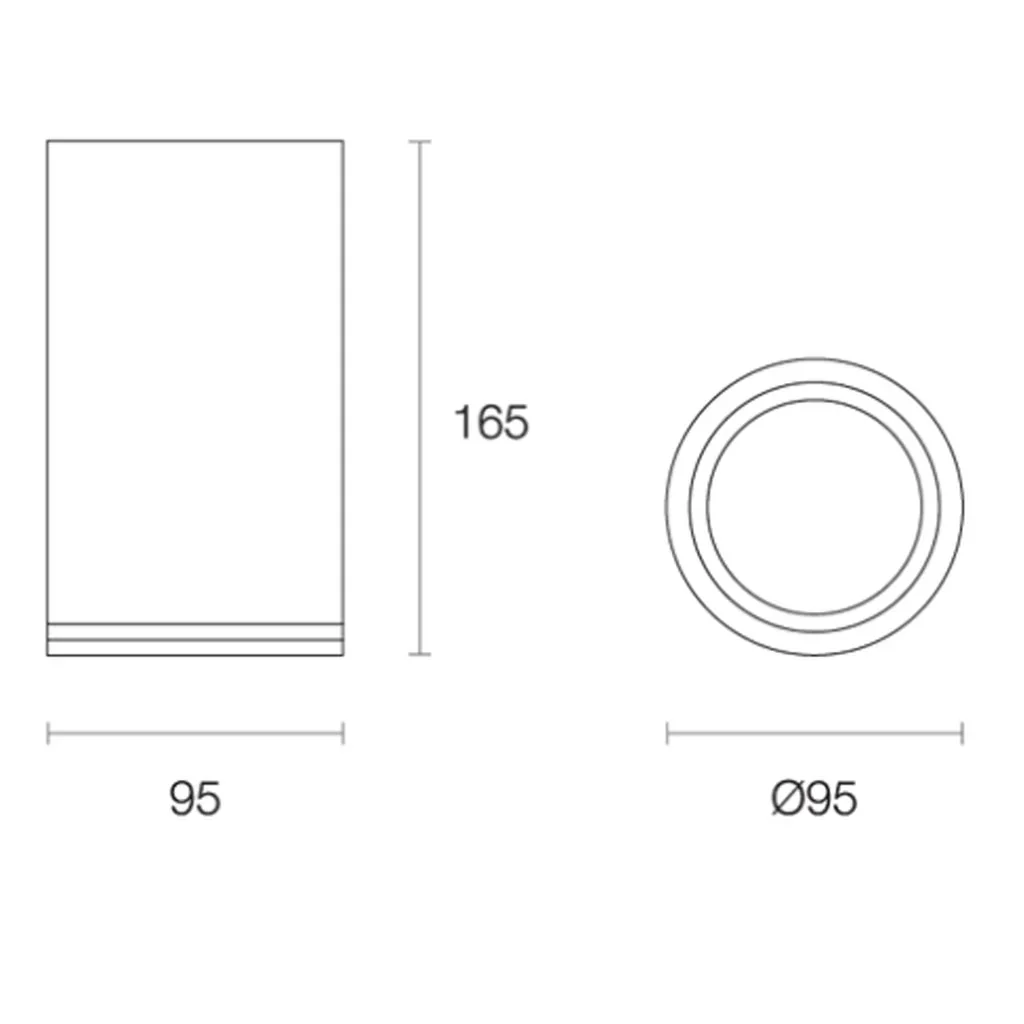 Surface Mounted LED Downlight 10w Black, Silver, White 2.7k, 3k, 4k, CRI VIVID XSR10V Trend Lighting - Image 3