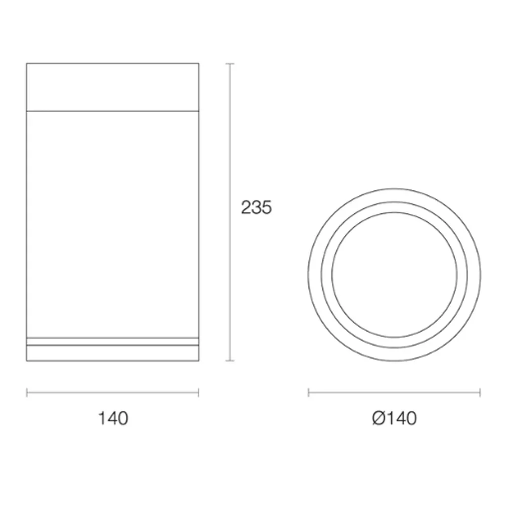 Surface Mounted LED Downlight 25w White, Black, Silver 2.7k, 3k, 4k, 5k CRI 90+, VIVID XSR25 Trend Lighting - Image 4