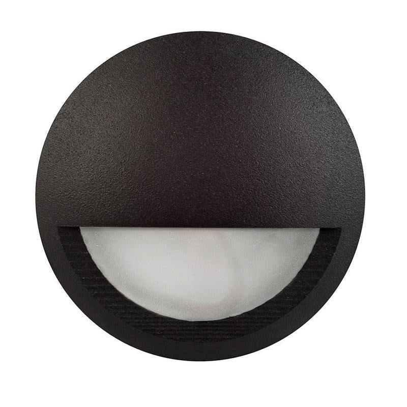 Surface Mounted Step Light with Eyelid Black HV2961 - Image 3