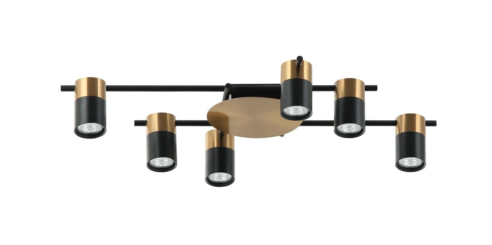 Tache Ceiling Light 6Lt Adjustable Head in Brass, Brass/Black, Chrome, Black or White - Image 9