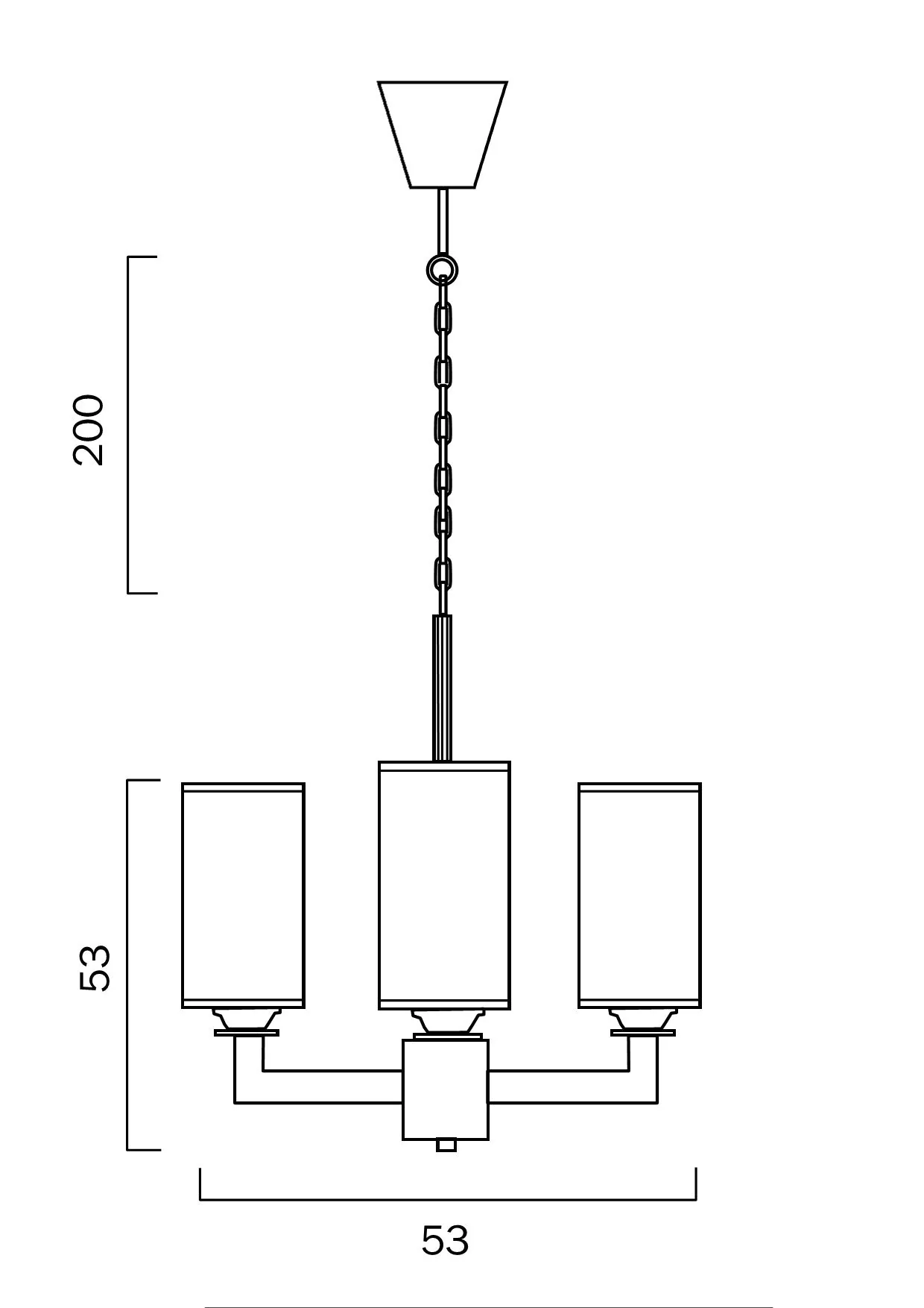 Telbix Ahern 3 Lights Pendant Solid Brass - Image 3