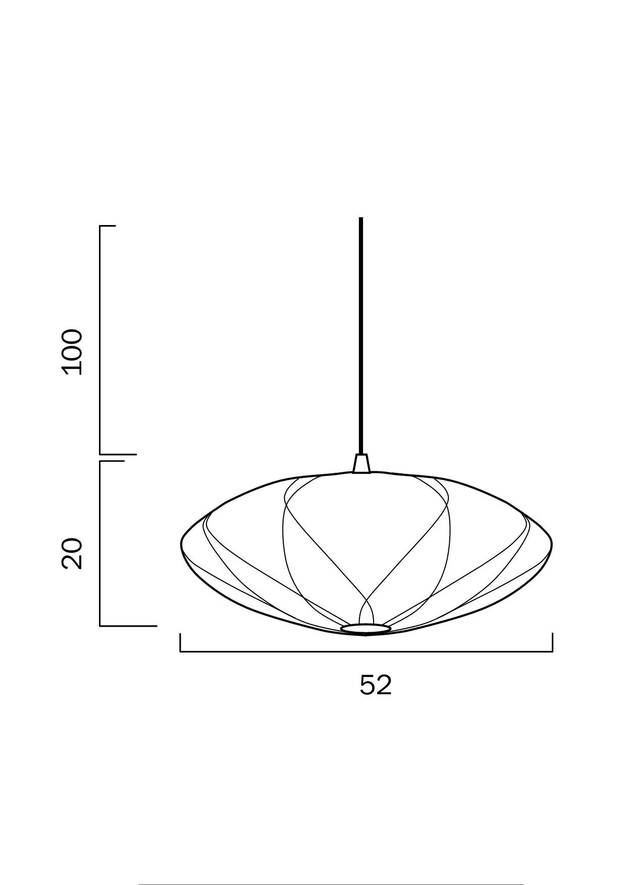 Telbix Aragon 75, 52, 35cm Light Pendant - White - Image 4