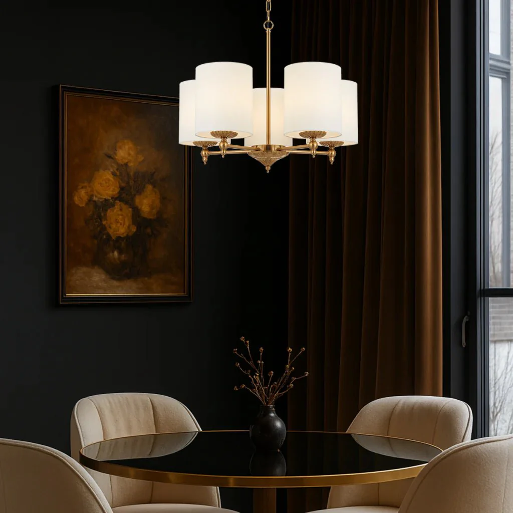 Telbix Argos 3 5 and 8 Light Pendant in Ivory or Black - Image 15