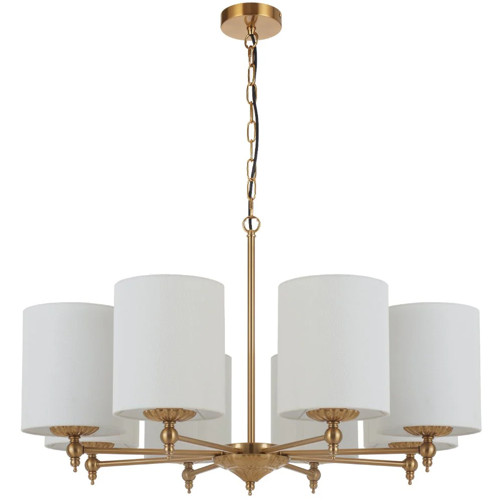 Telbix Argos 3 5 and 8 Light Pendant in Ivory or Black - Image 18