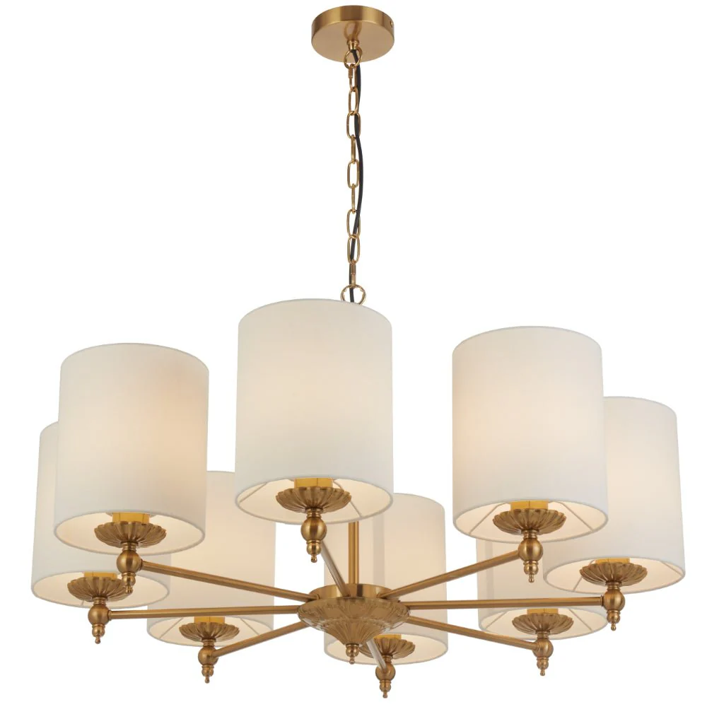 Telbix Argos 3 5 and 8 Light Pendant in Ivory or Black - Image 3