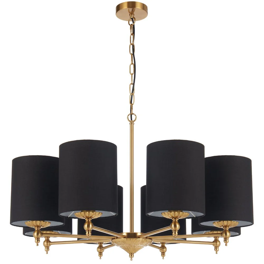 Telbix Argos 3 5 and 8 Light Pendant in Ivory or Black - Image 6