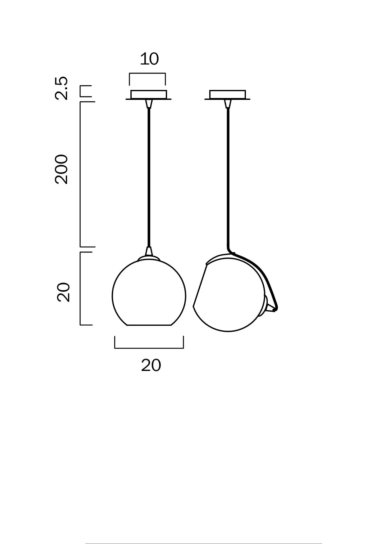 Telbix Bondi 40, 30, 20cm Lights Pendant - Smoke - Image 11