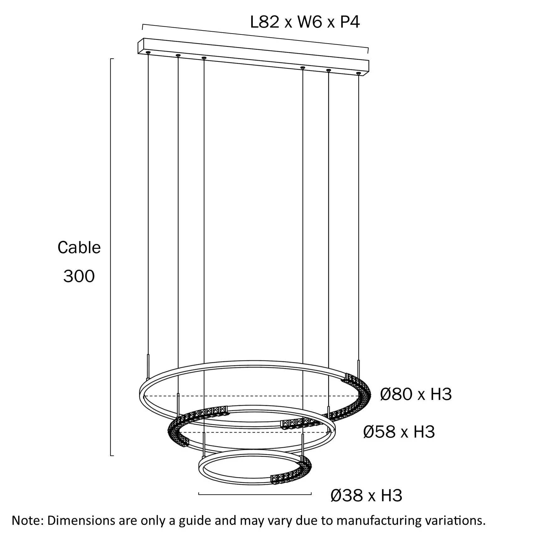 Telbix Brera 3 Tier Pendant - Image 5