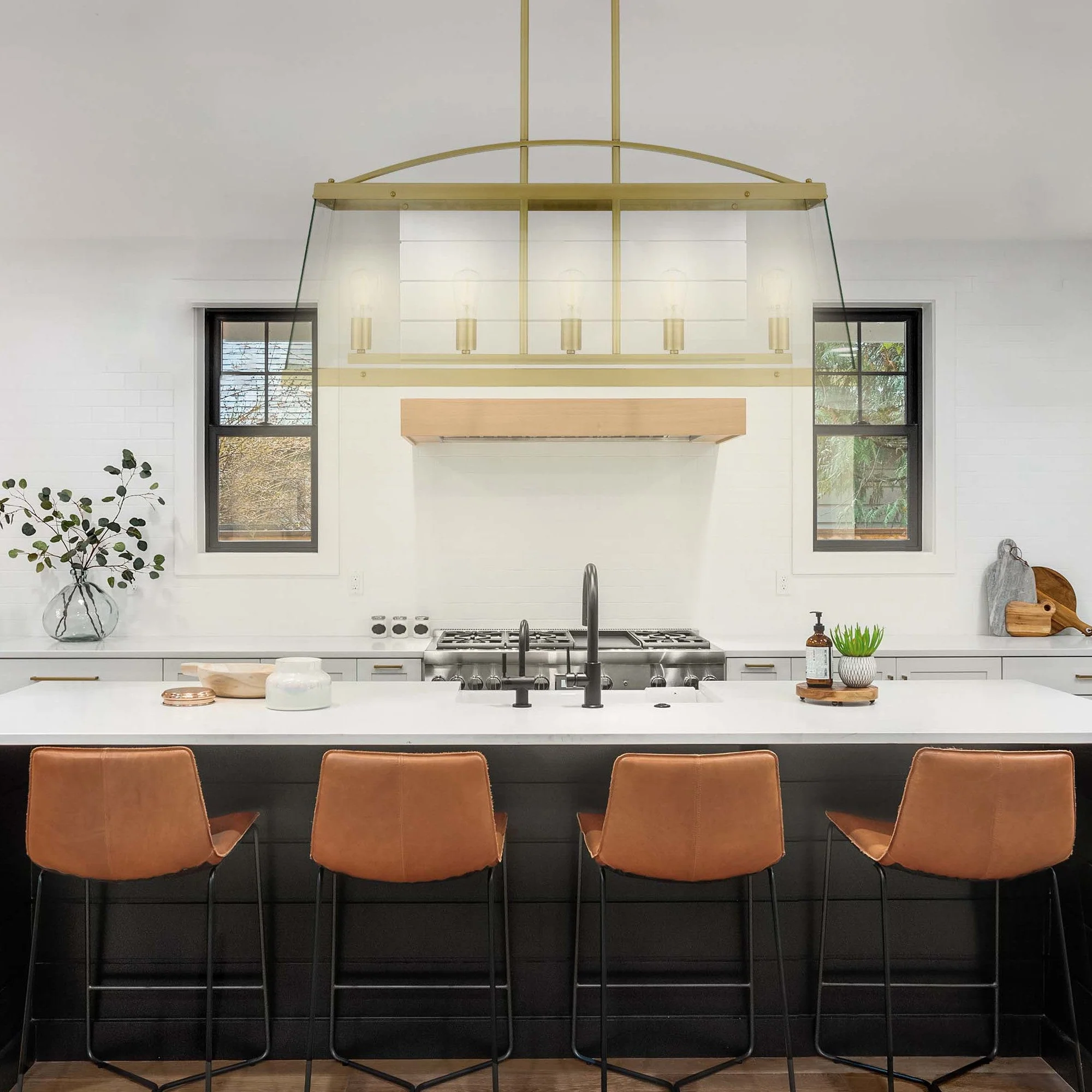 Telbix Colair 5 Lights Solid Brass Pendant - Image 3