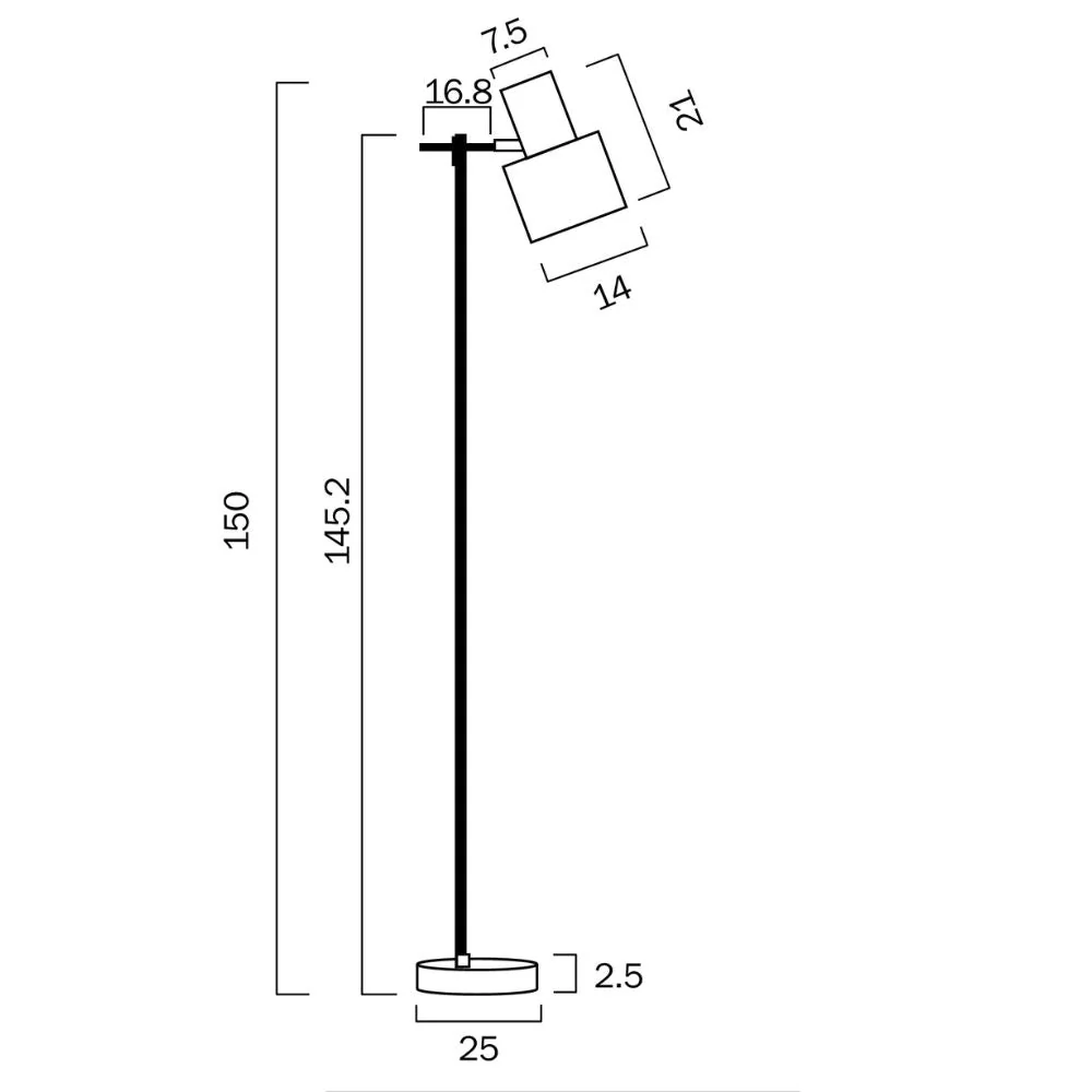 Telbix CROSET - 25W Floor Lamp - Image 3