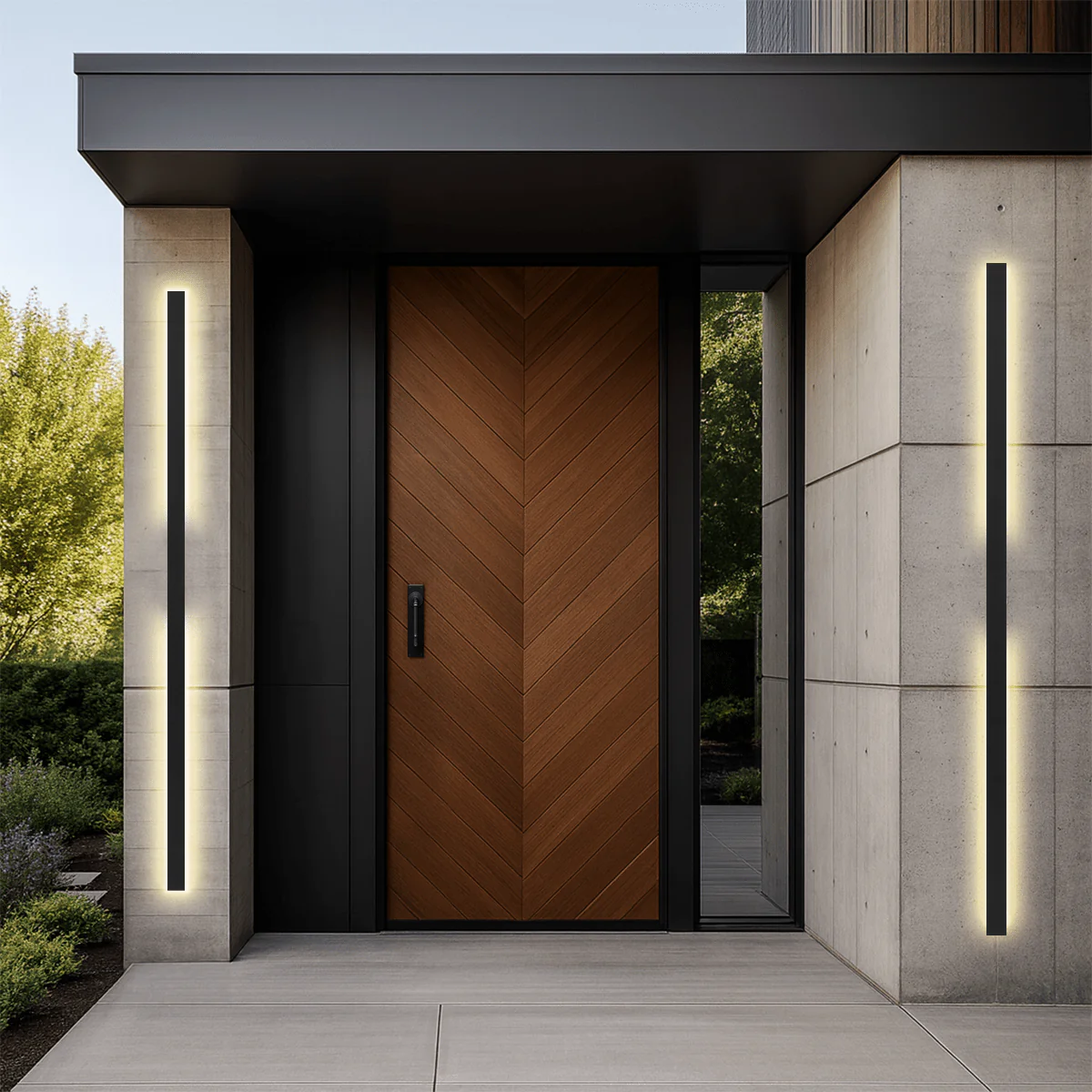 Telbix Ebiza 180 Exterior Wall Light in Black or Rust - Image 4
