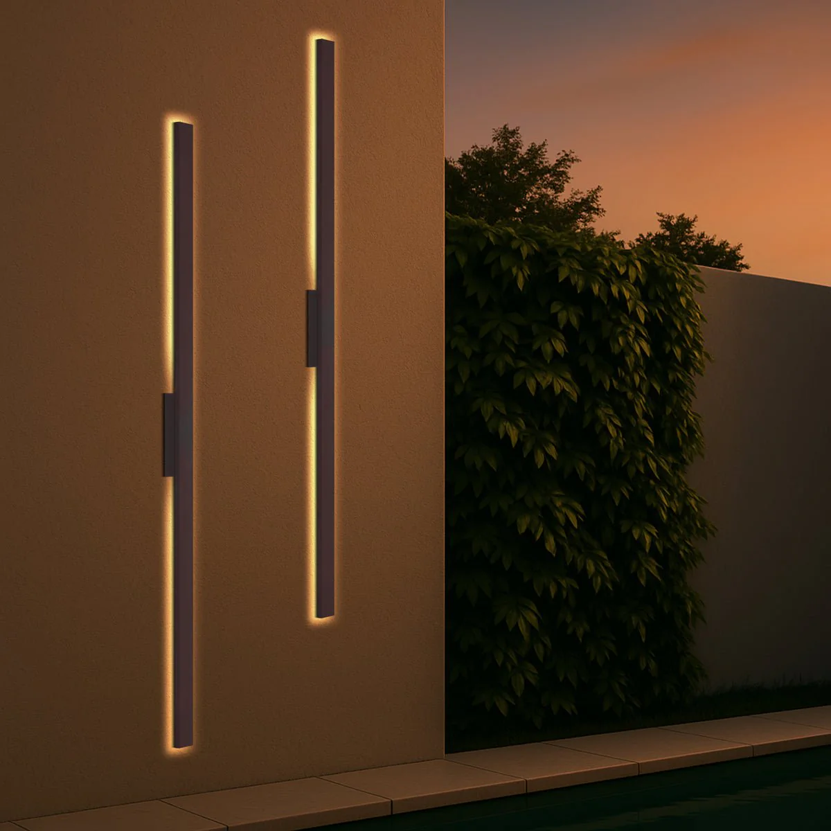 Telbix Ebiza 180 Exterior Wall Light in Black or Rust - Image 7