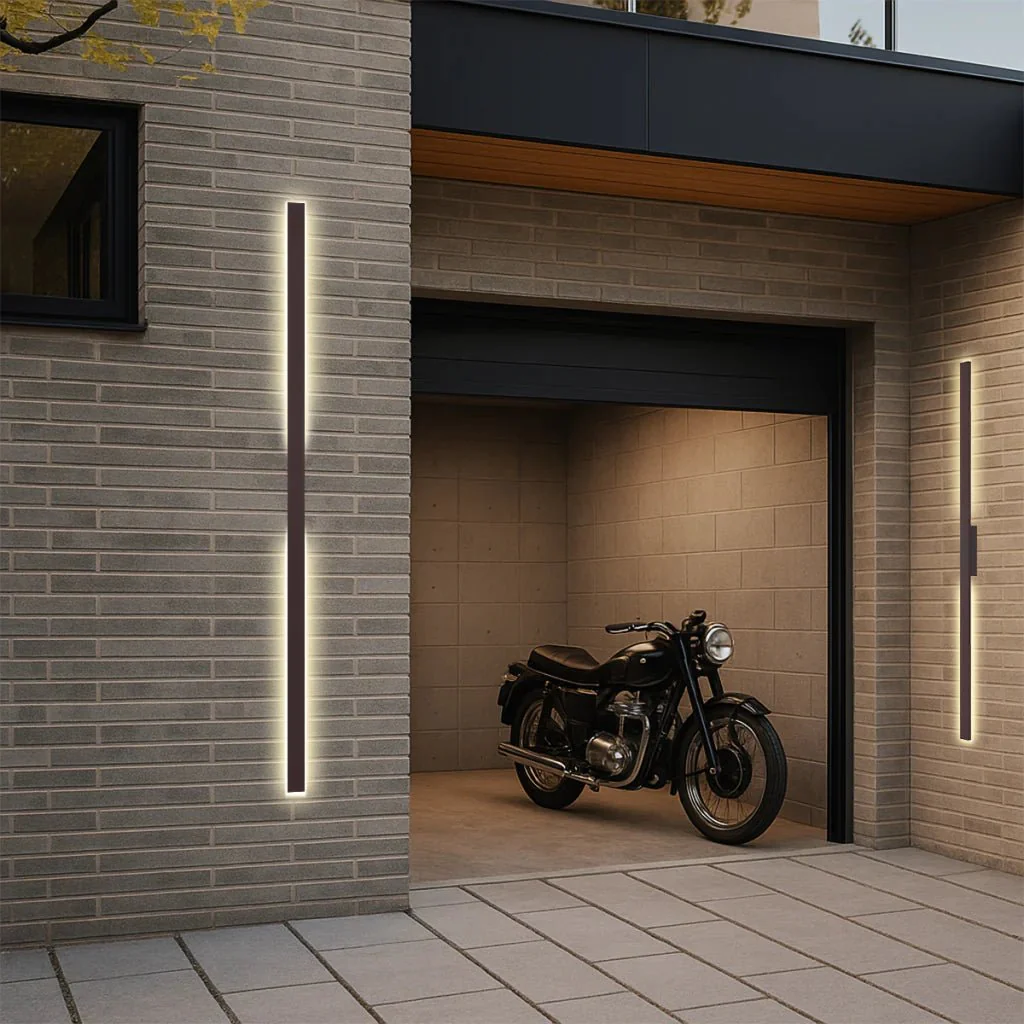 Telbix Ebiza 180 Exterior Wall Light in Black or Rust - Image 9