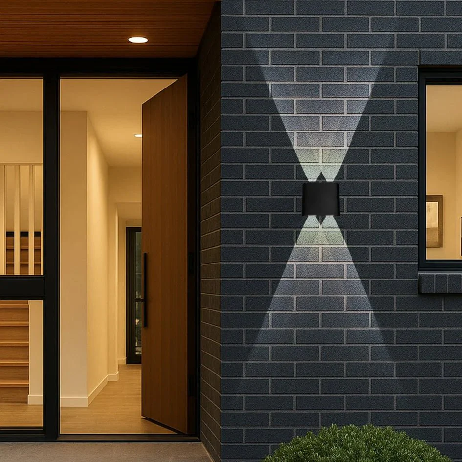 Telbix Eynor 4W LED Up & Down Wall Pillar Light Black / Tri-Colour - EYVOR EXWB4-BK - Image 5
