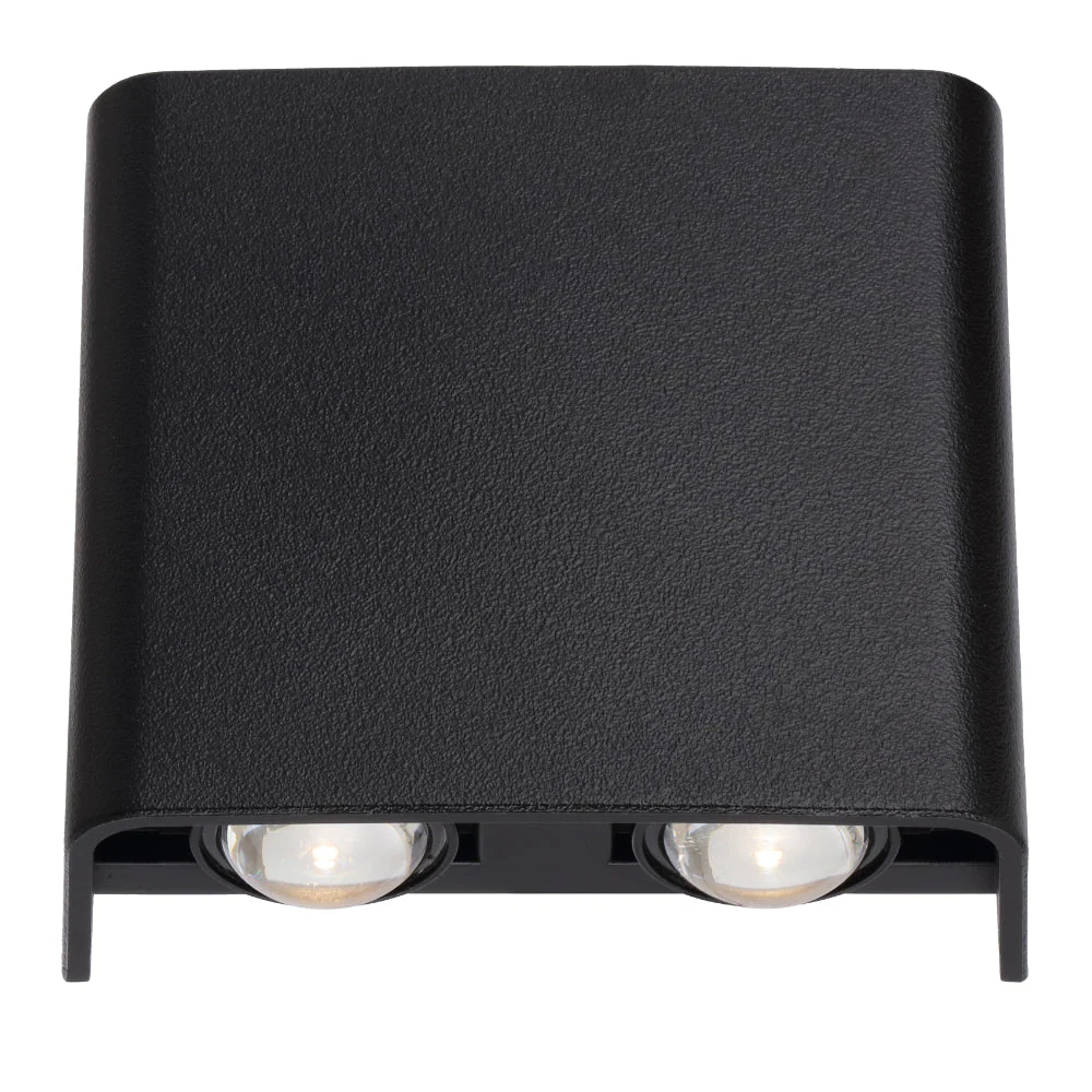Telbix Eynor 4W LED Up & Down Wall Pillar Light Black / Tri-Colour - EYVOR EXWB4-BK - Image 6