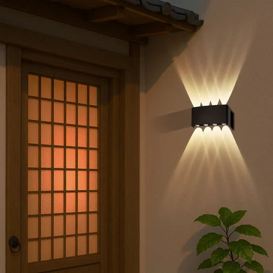 Telbix Eynor 8W LED Up & Down Wall Pillar Light Black / Tri-Colour - EYVOR EXWB8-BK - Image 5
