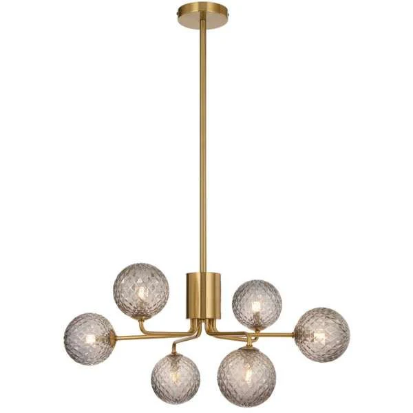 Telbix Felton 6 Light Pendant Range Antique Gold FELTON PE06AG
